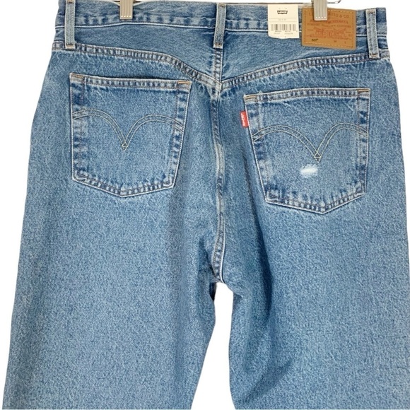 Levi's 501 Distressed High Waist Straight Leg Jeans Size 32 NWT - Picture 5 of 9